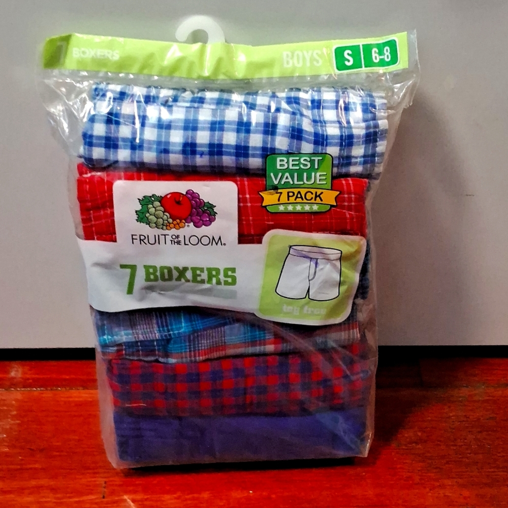 Fruit of the loom boys boxers size small